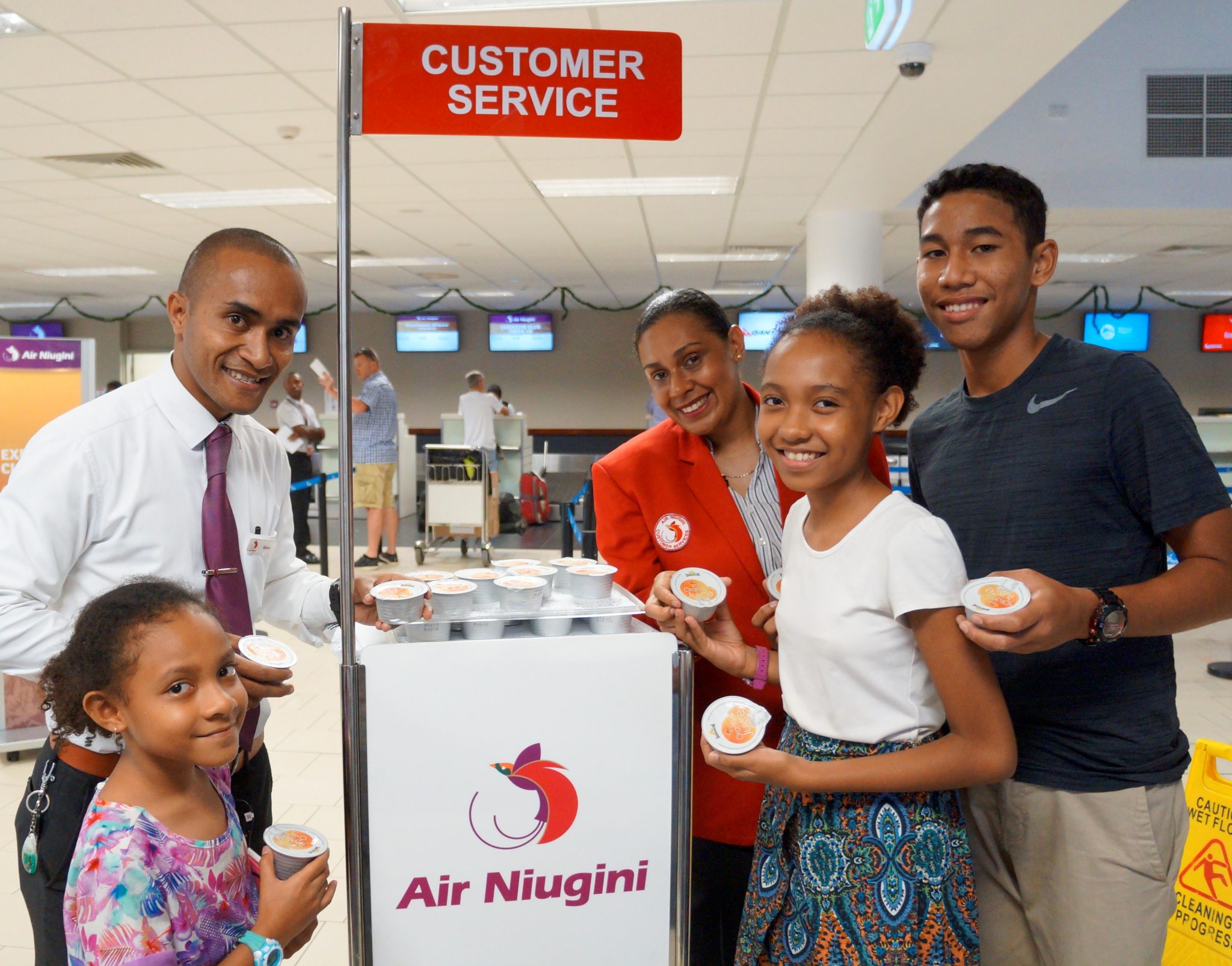 Air Niugini offers free water and juice in the festive period