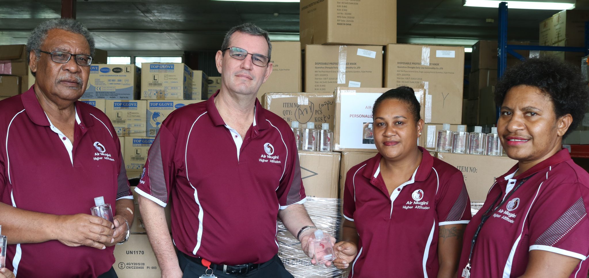 Air Niugini Distributes Personal Hand Sanitizers To All Staff