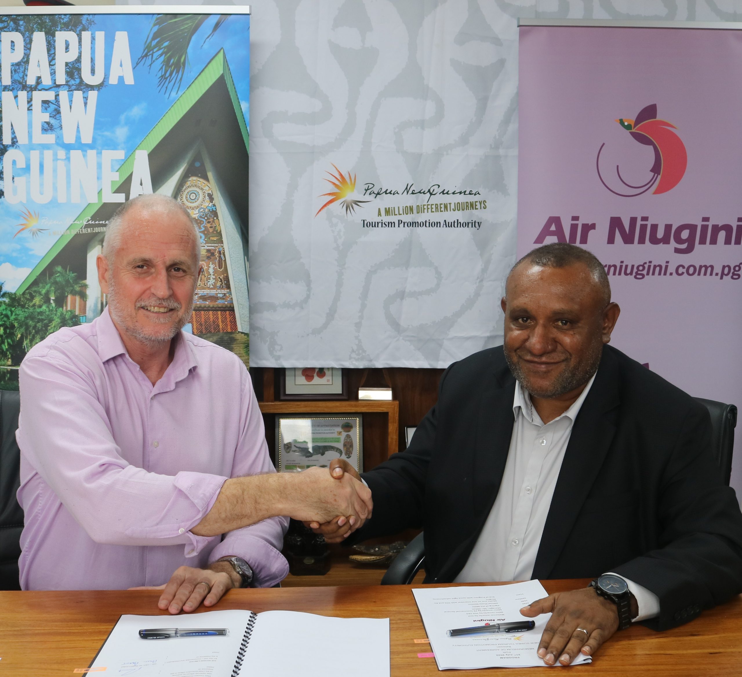 AIR NIUGINI AND PNG TOURSIM PROMOTION AUTHORITY IN  A JOINT EFFORT TO BOOST DOMESTIC TOURISM.