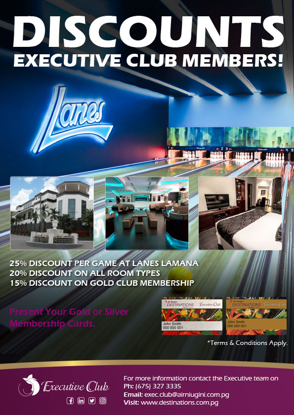 PXDES849 LANES LAMANA SPECIAL DISCOUNT EDM - Air Niugini